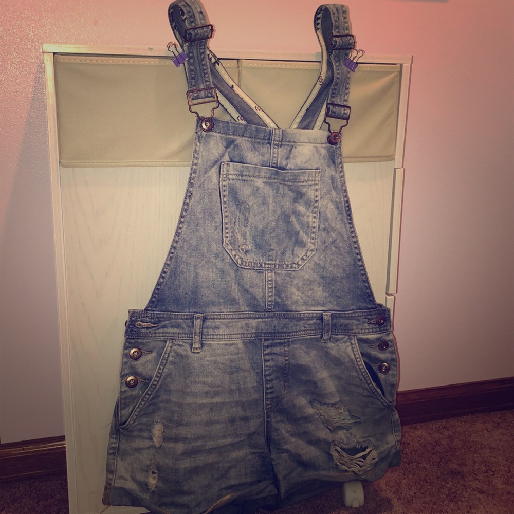 Overall Shorts
